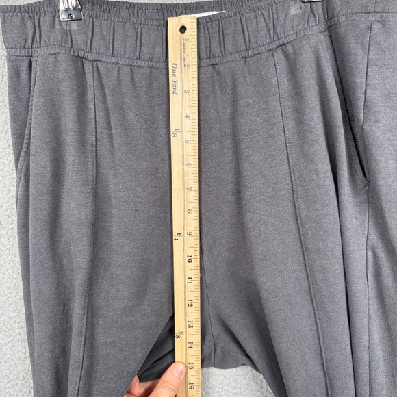 Abercrombie‎ Pants Womens L Gray Soft A&F Pull On Elastic Waist Lounge Wide Leg - Picture 7 of 11
